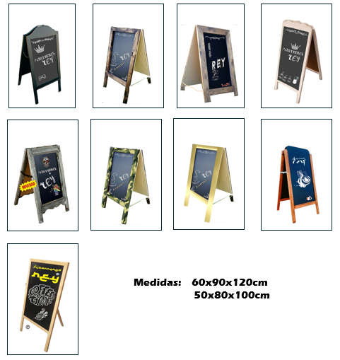 Pizarrón con soporte Cuatripie